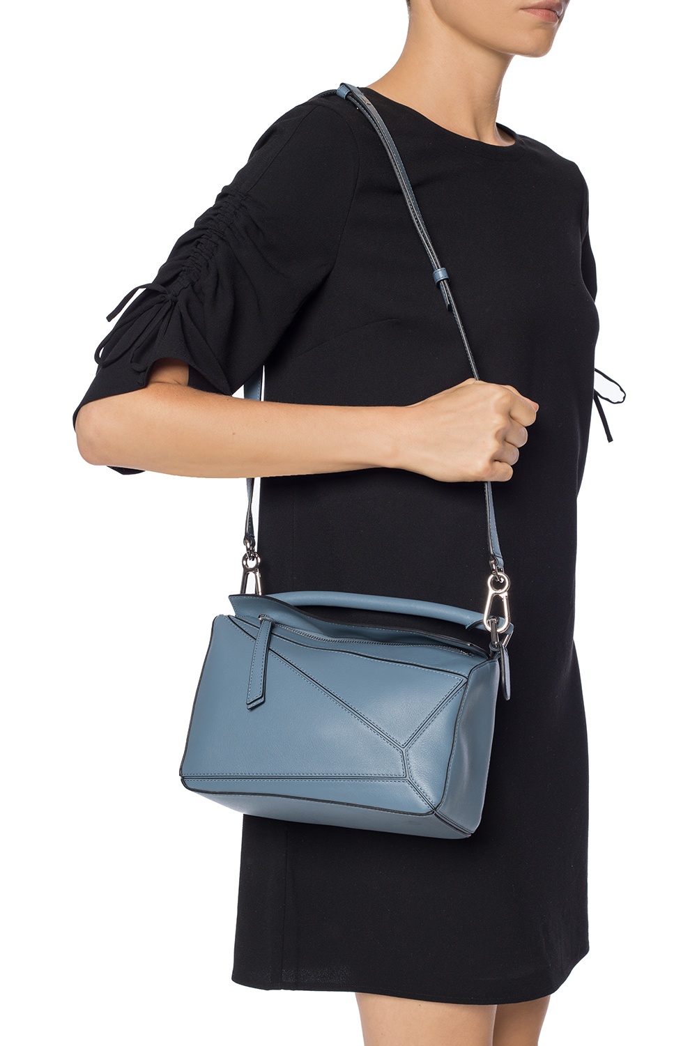 Loewe puzzle 2025 bag stone blue